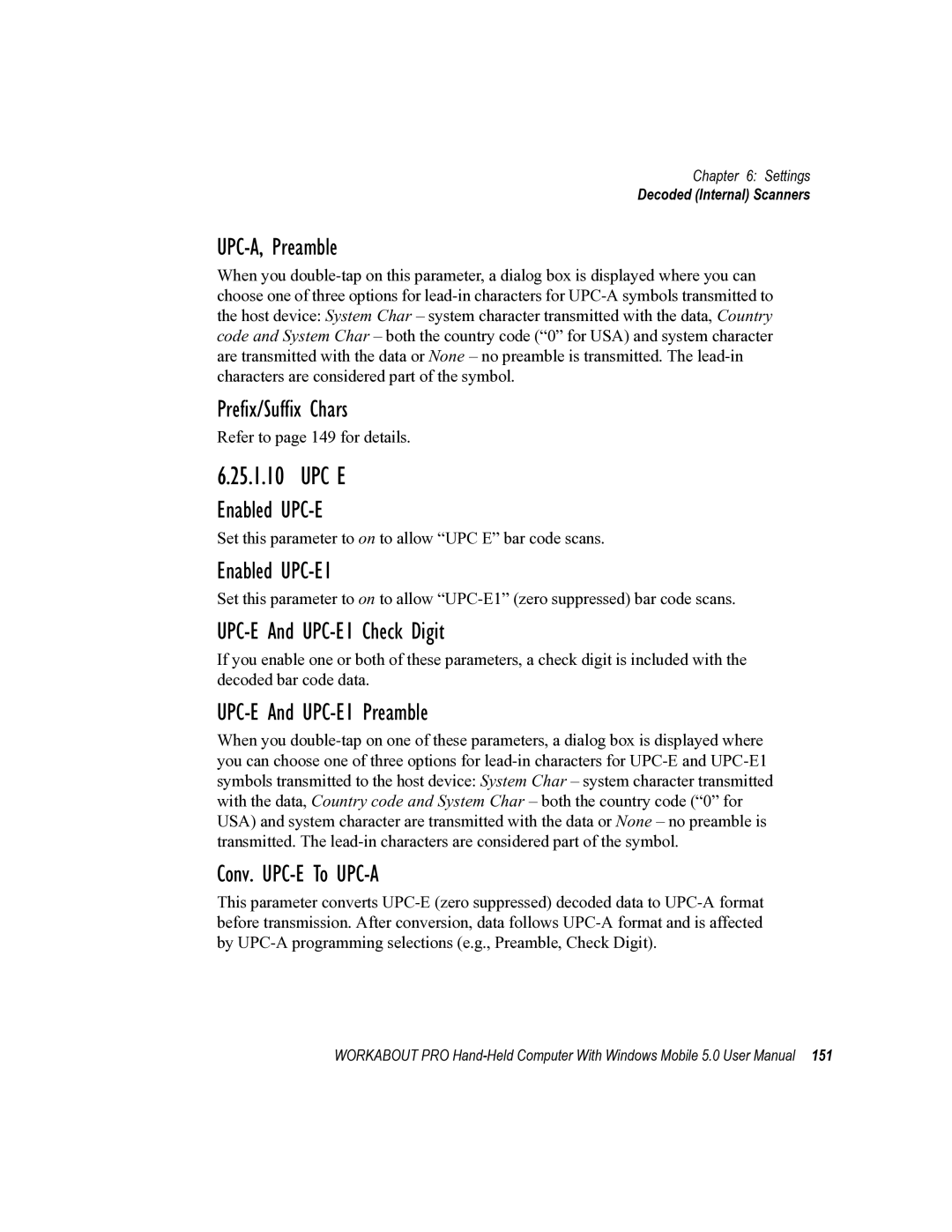 Psion Teklogix 8100107B user manual Upc E 