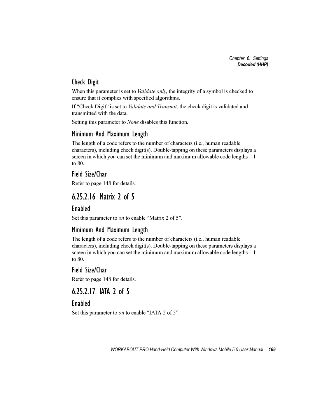 Psion Teklogix 8100107B user manual Matrix 2, Iata 2 