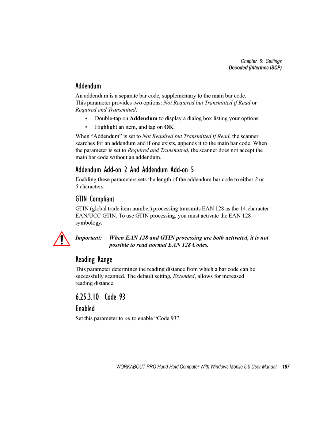 Psion Teklogix 8100107B user manual Addendum Add-on 2 And Addendum Add-on 