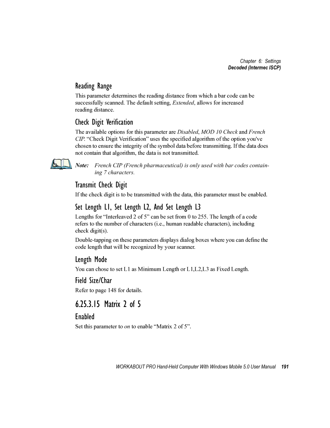 Psion Teklogix 8100107B user manual Matrix 2 