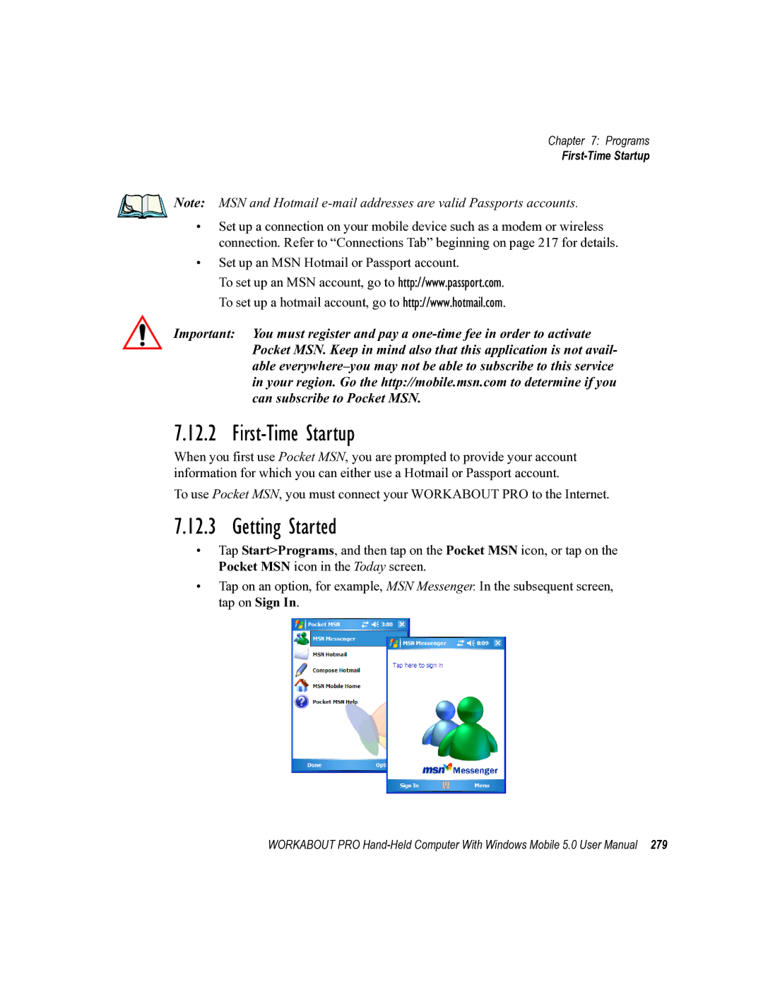 Psion Teklogix 8100107B user manual First-Time Startup, Getting Started 