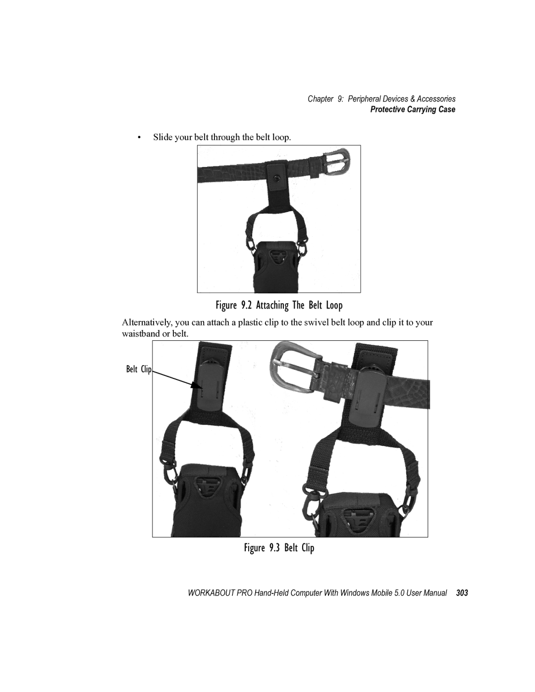 Psion Teklogix 8100107B user manual Attaching The Belt Loop 