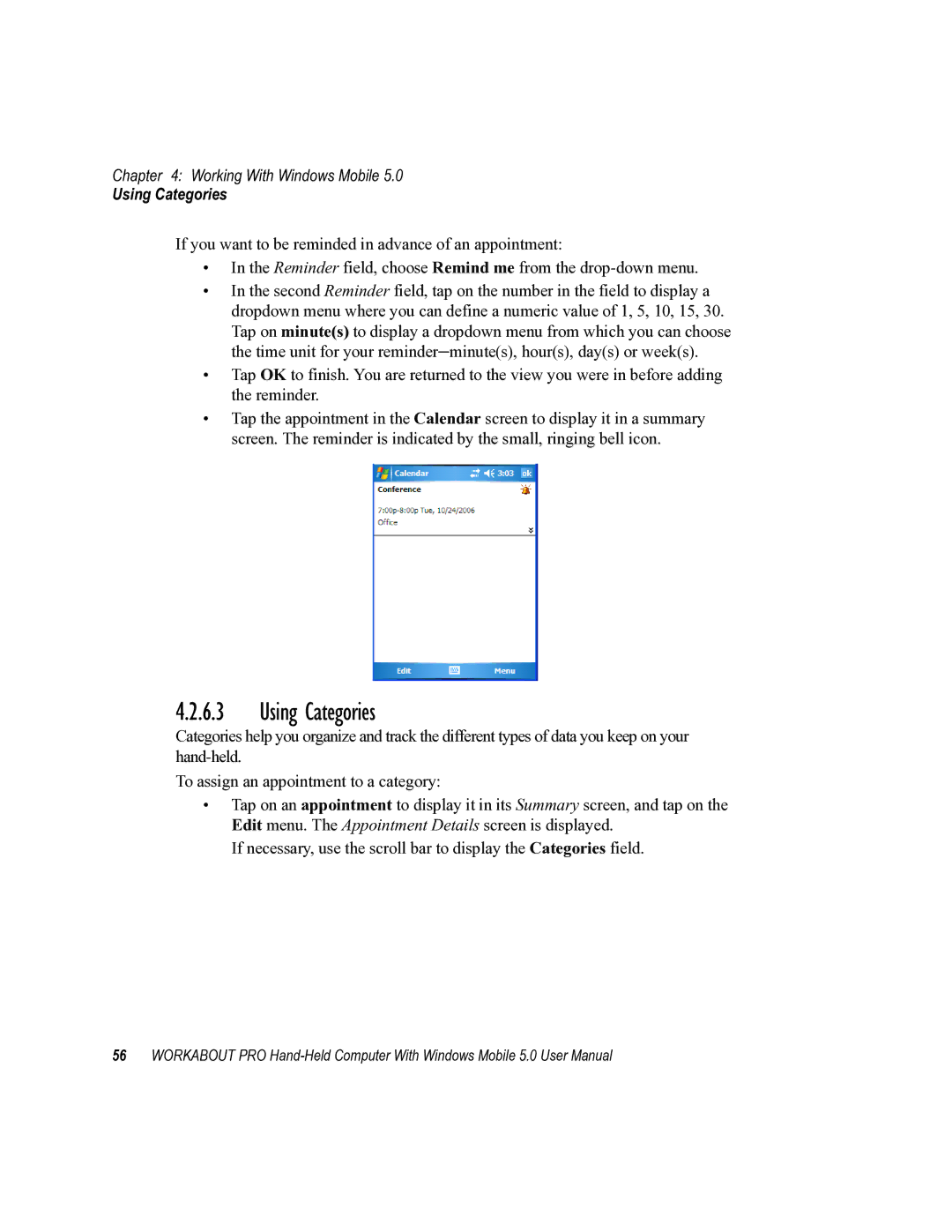 Psion Teklogix 8100107B user manual Using Categories 