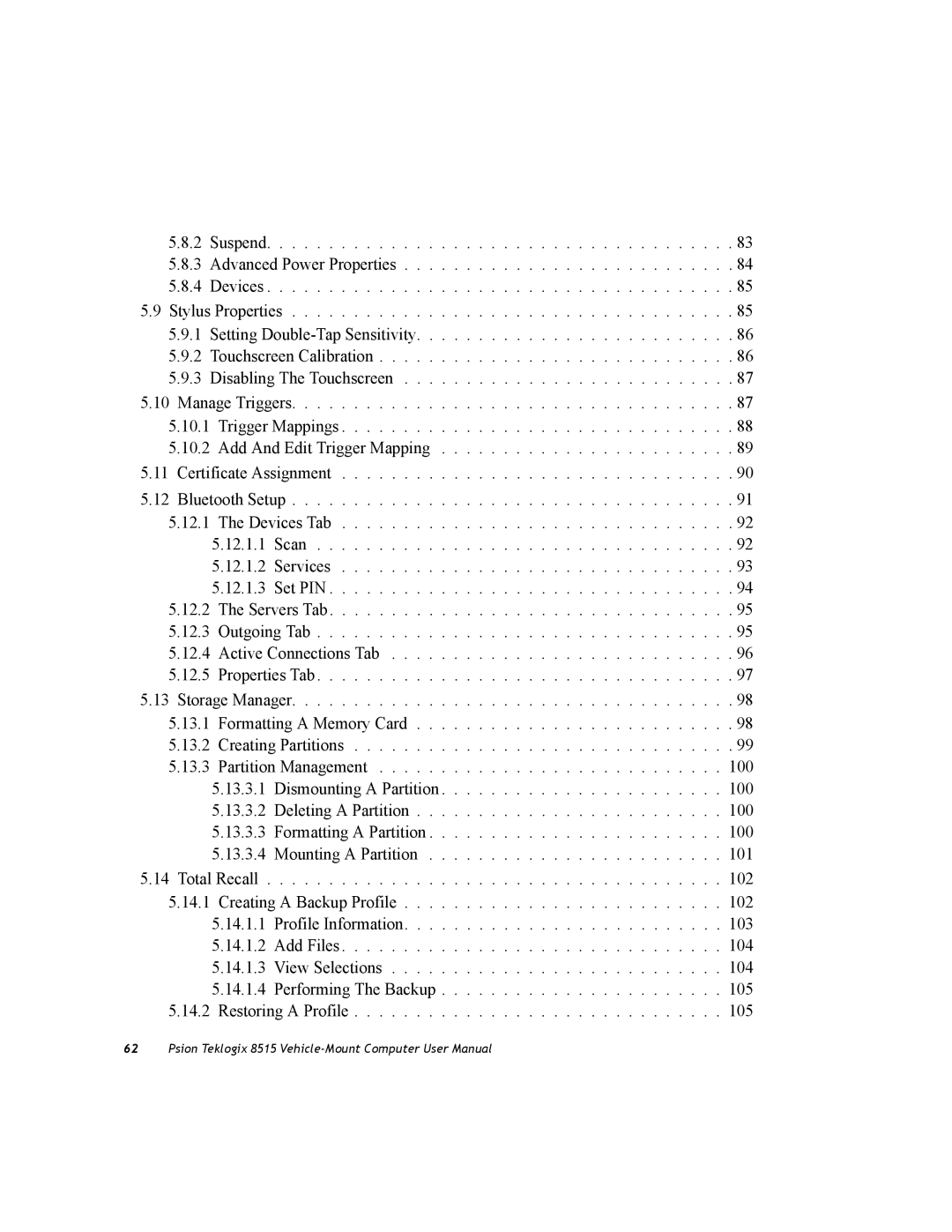 Psion Teklogix 8515 user manual 