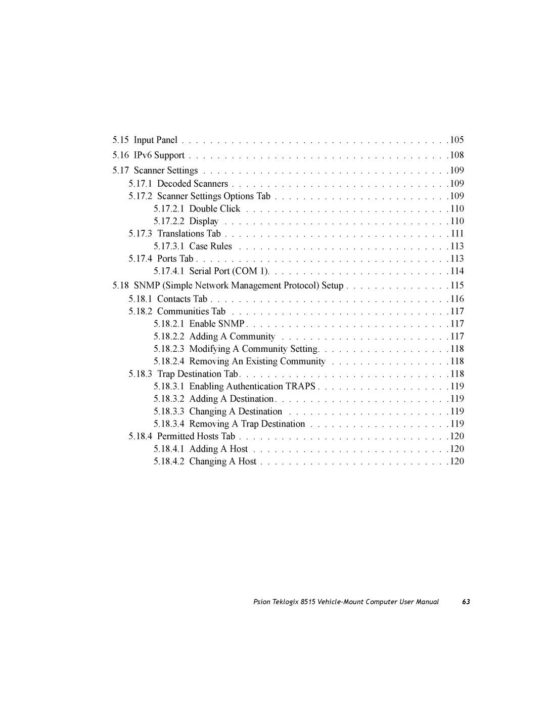 Psion Teklogix 8515 user manual 