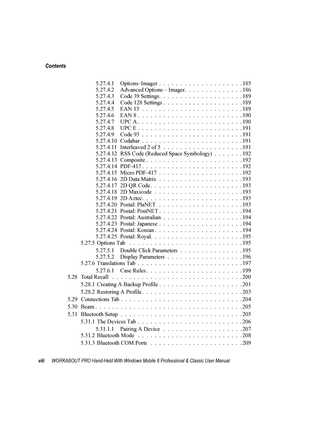 Psion Teklogix ISO 9001 user manual Contents 