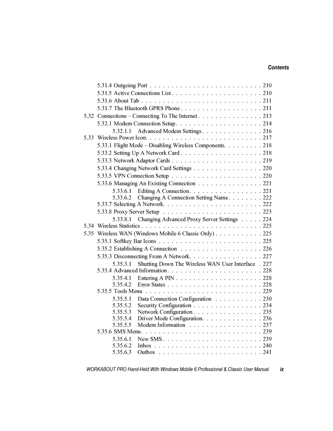 Psion Teklogix ISO 9001 user manual Contents 