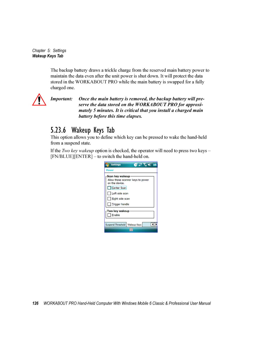 Psion Teklogix ISO 9001 user manual Wakeup Keys Tab 