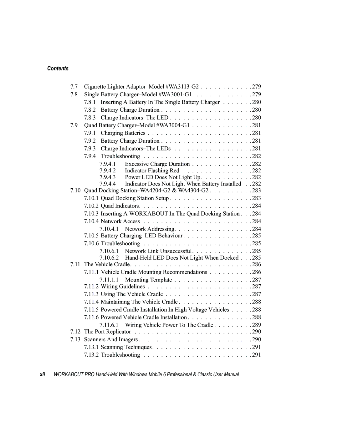 Psion Teklogix ISO 9001 user manual Contents 