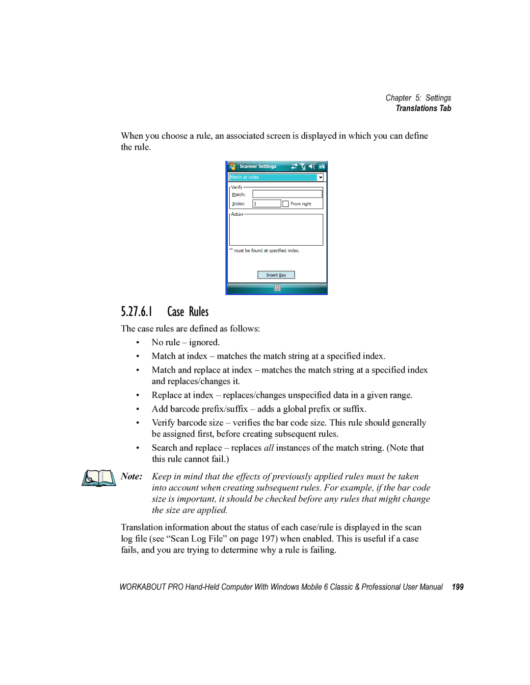 Psion Teklogix ISO 9001 user manual Case Rules 