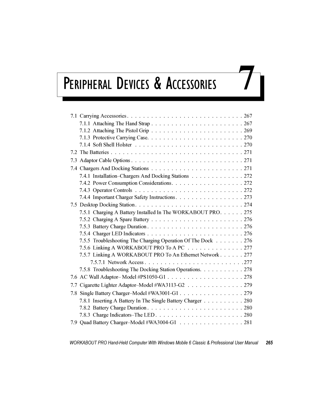 Psion Teklogix ISO 9001 user manual Peripheral Devices & Accessories 