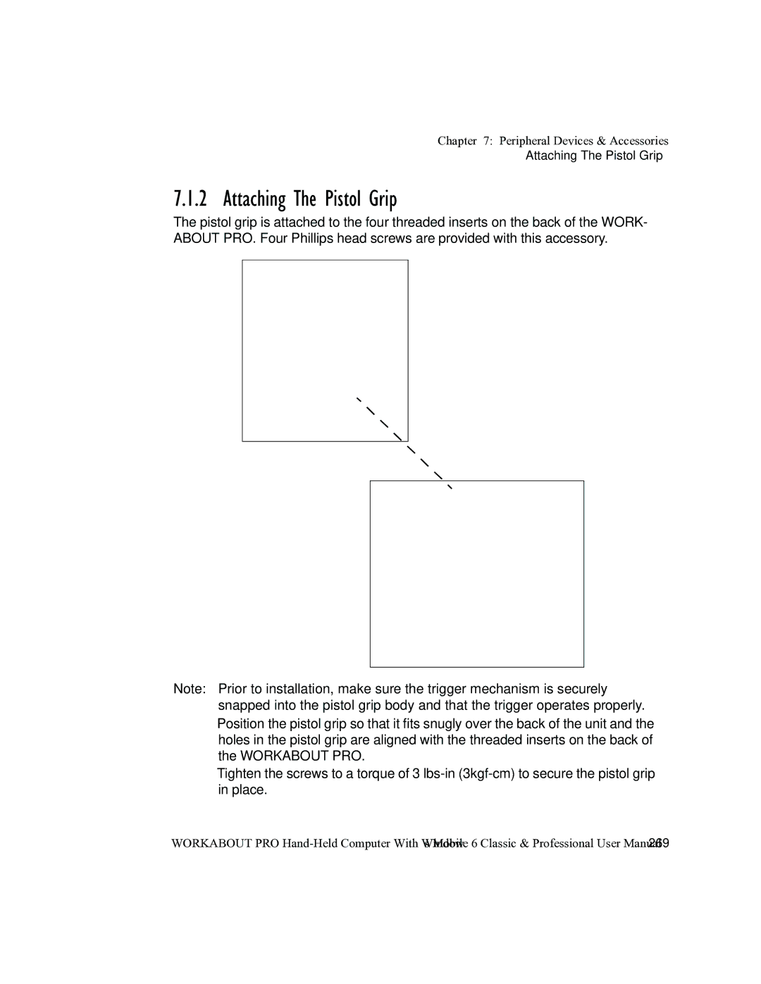 Psion Teklogix ISO 9001 user manual Attaching The Pistol Grip 