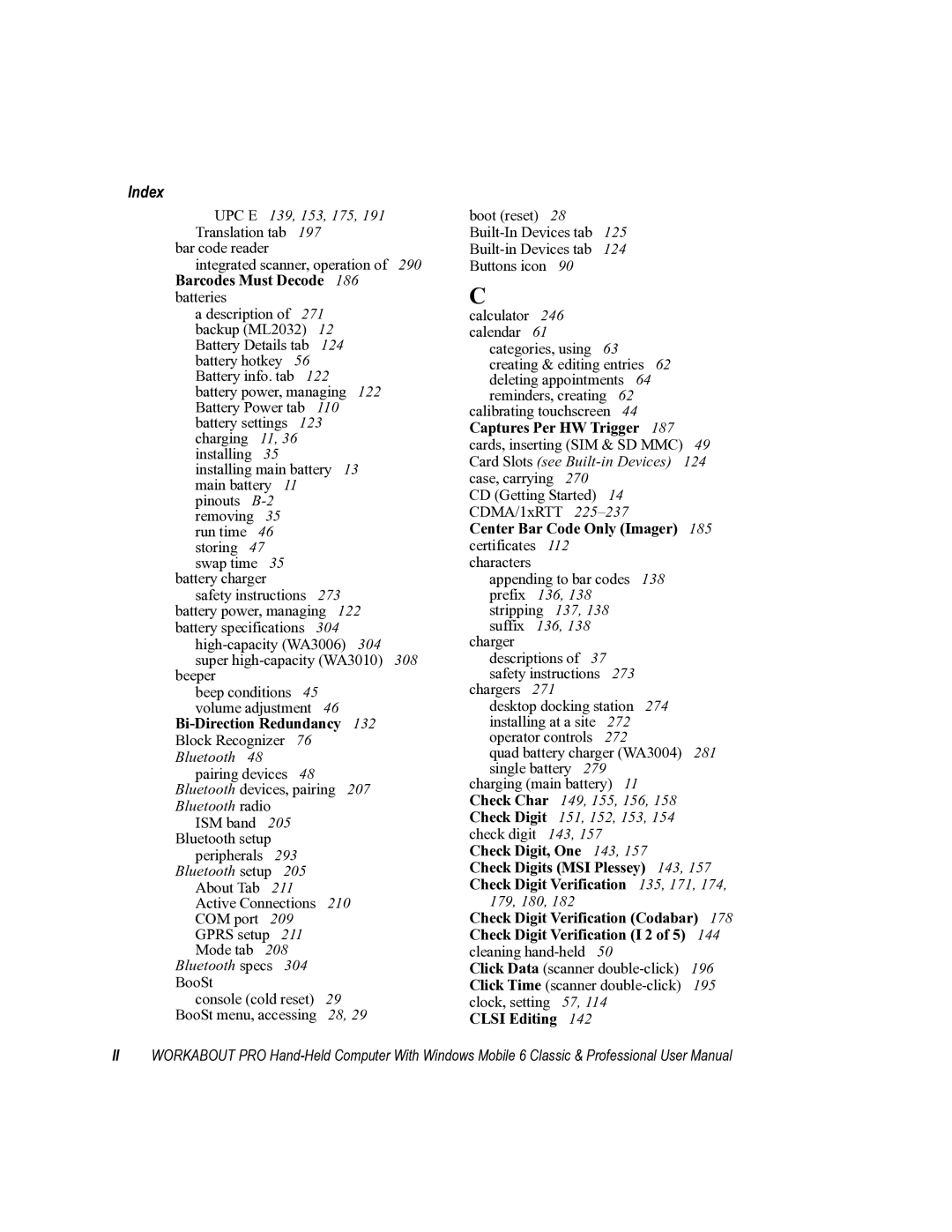 Psion Teklogix ISO 9001 user manual Index, UPC E 139, 153, 175 