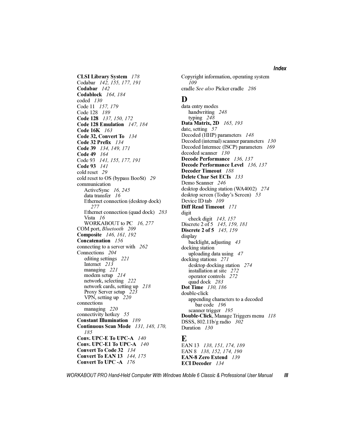 Psion Teklogix ISO 9001 user manual Iii 