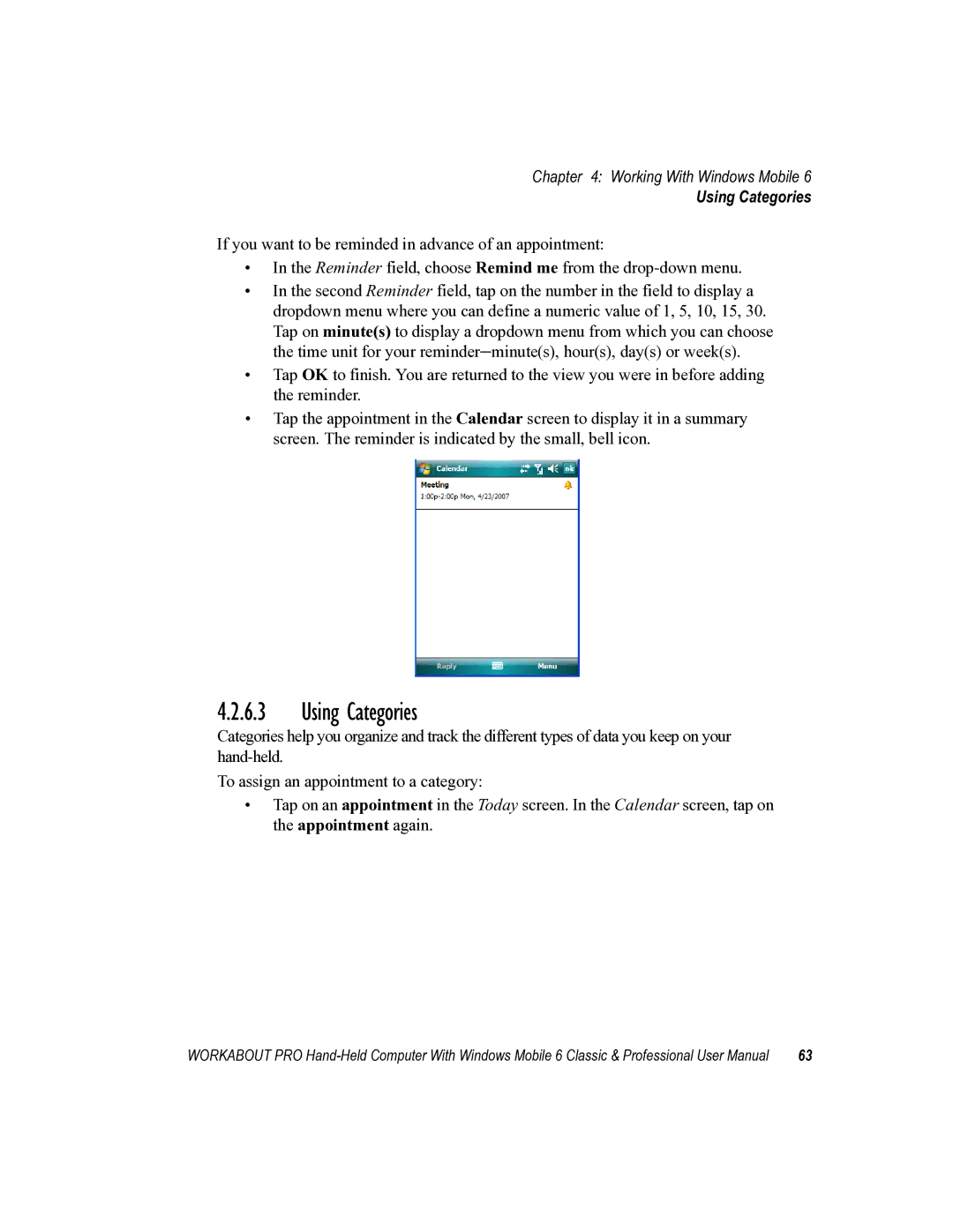 Psion Teklogix ISO 9001 user manual Using Categories 