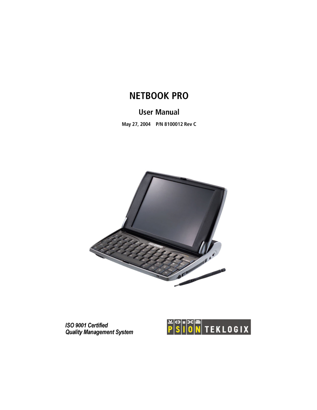 Psion Teklogix none user manual Netbook PRO 