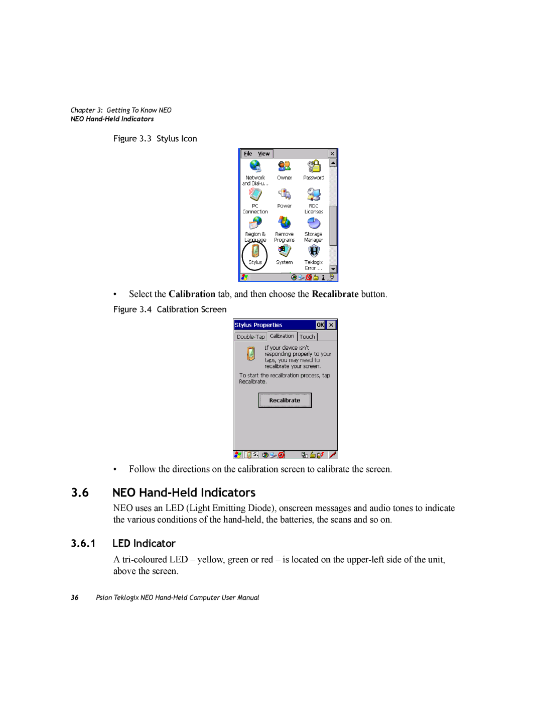 Psion Teklogix PX750 manual NEO Hand-Held Indicators, LED Indicator 