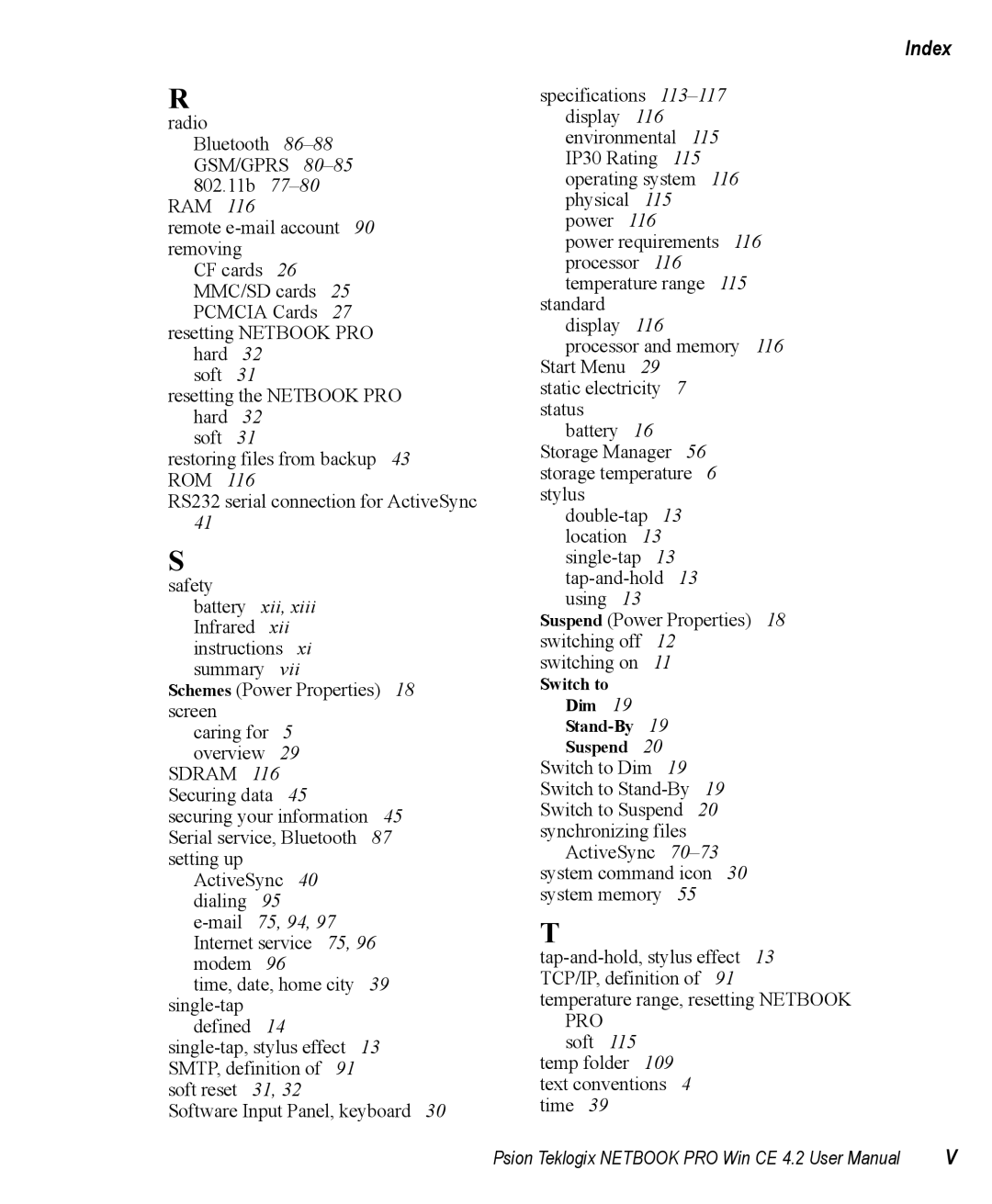 Psion Teklogix Win CE 4.2 user manual Xii 