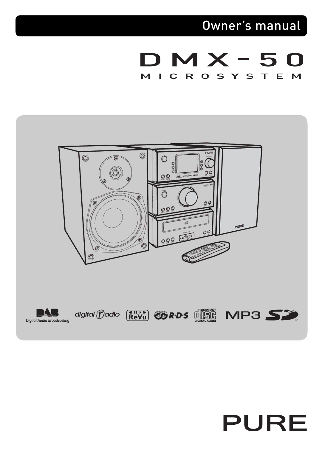 Pure Acoustics DMX-50 owner manual 