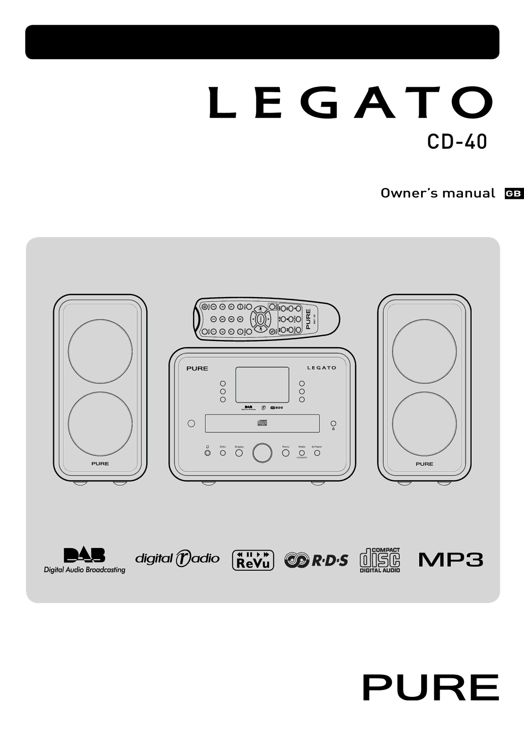 Pure Digital CD-40 owner manual 