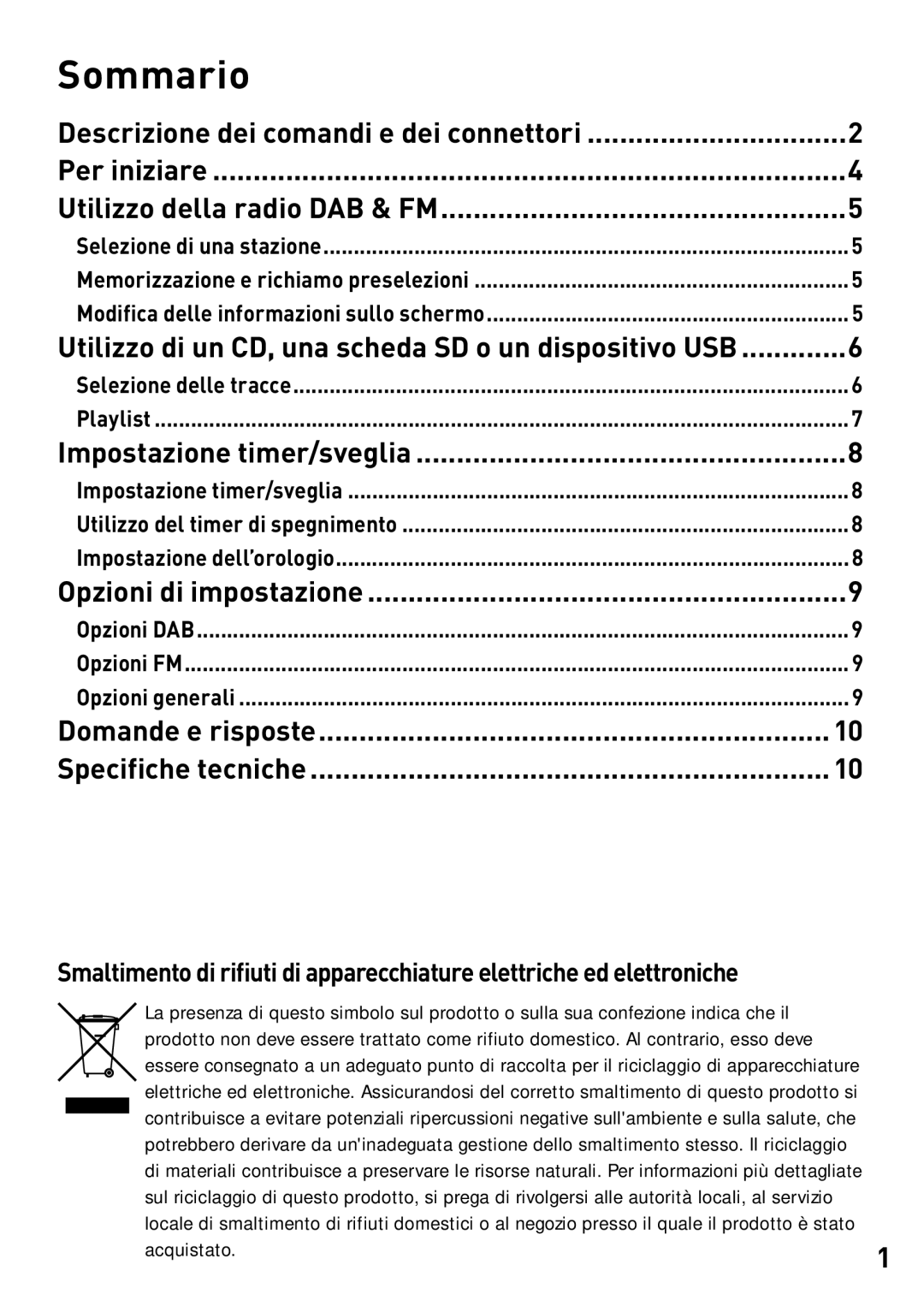 Pure Digital DMX-25 manual Sommario, Acquistato 