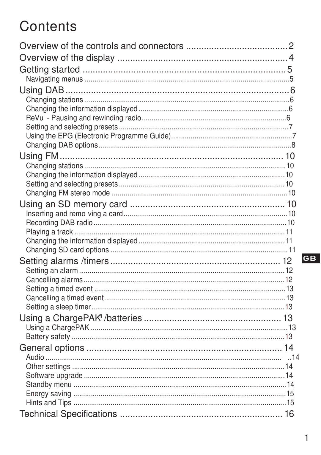 Pure Digital EVOKE-3 owner manual Contents 