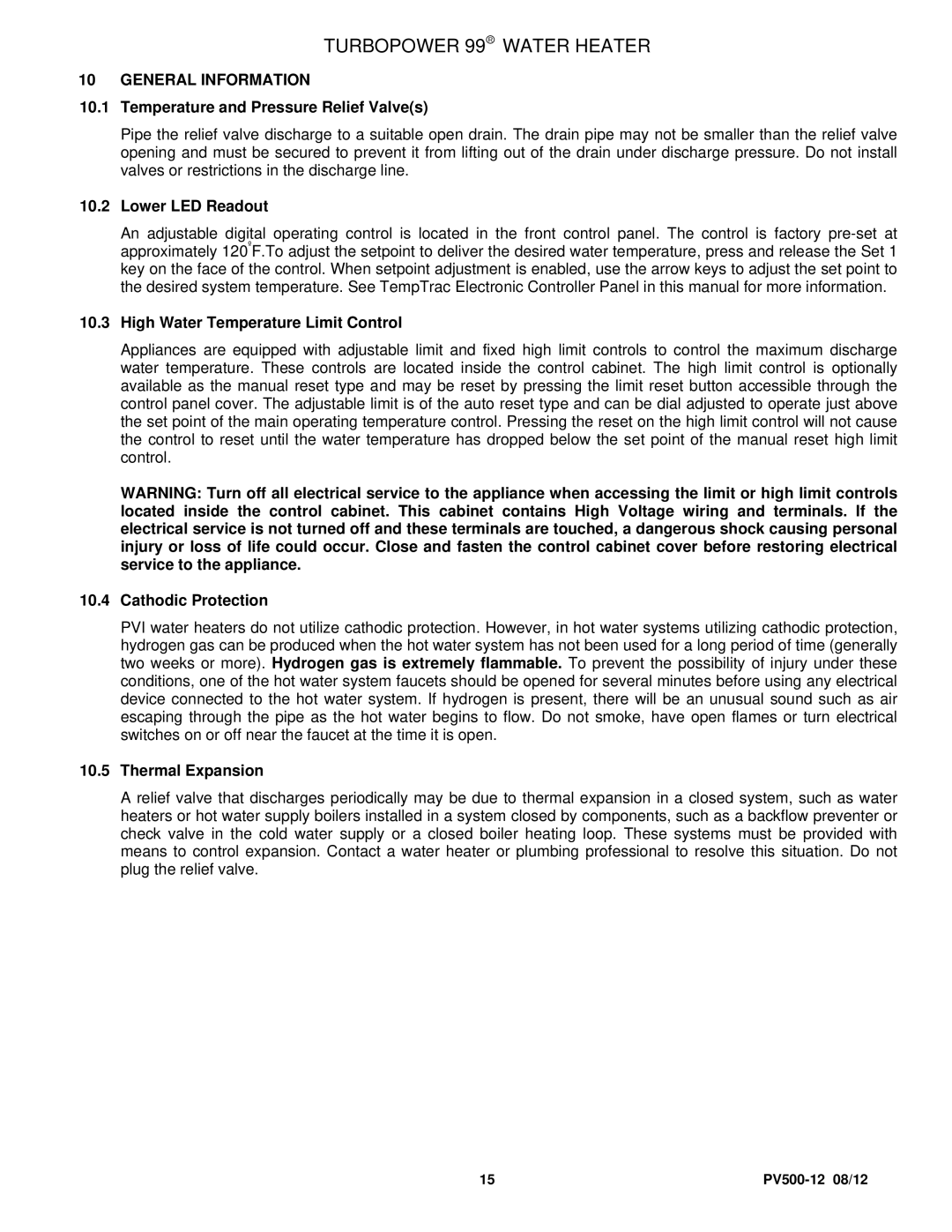 PVI Industries PV500-12 manual General Information 