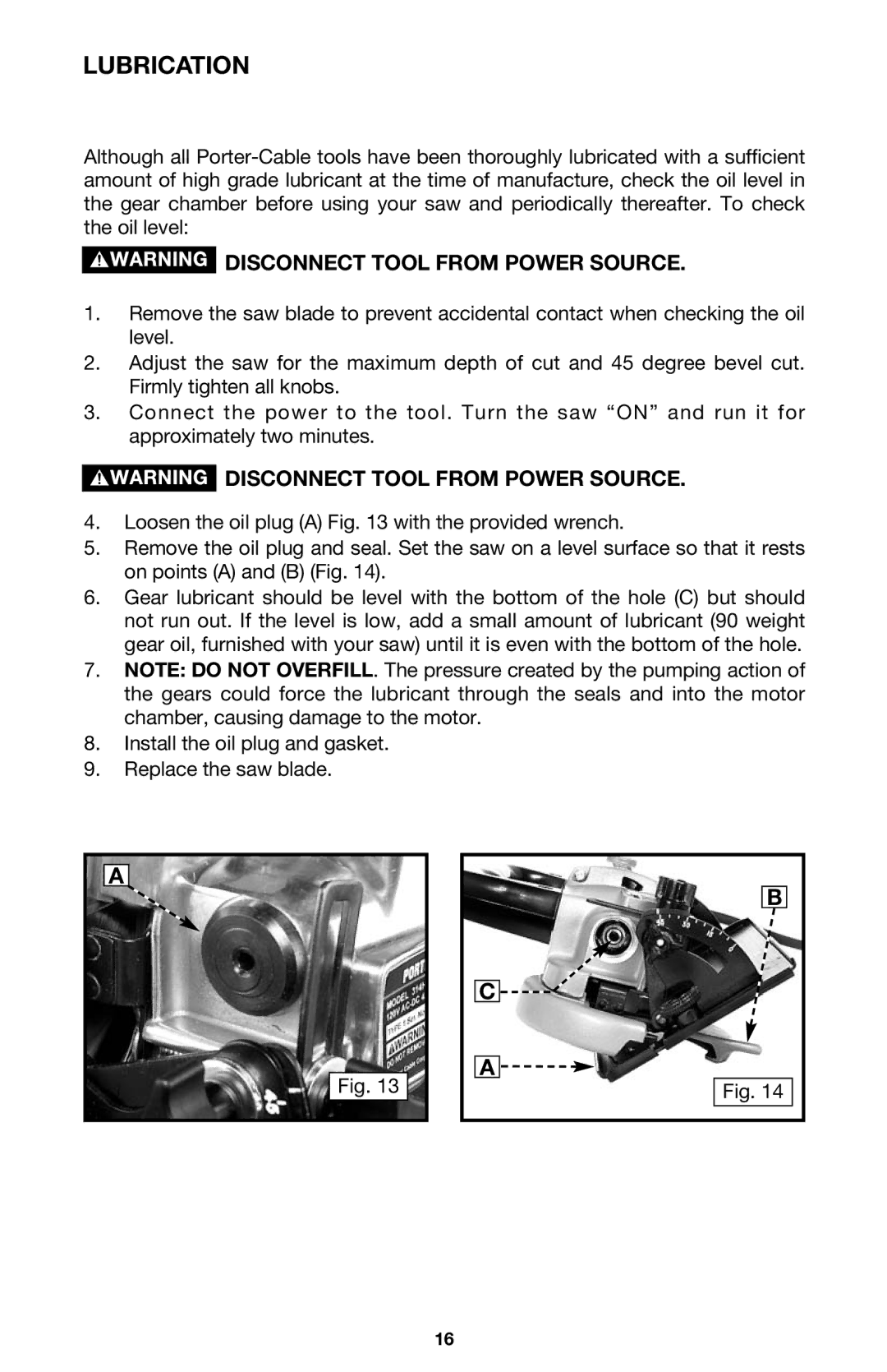 PYLE Audio 314 instruction manual Lubrication 