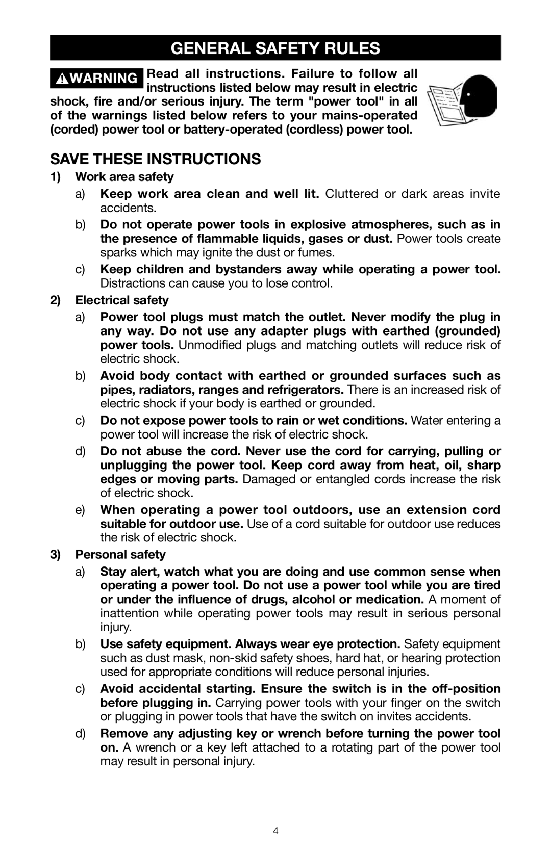 PYLE Audio 324MAG instruction manual General Safety Rules 