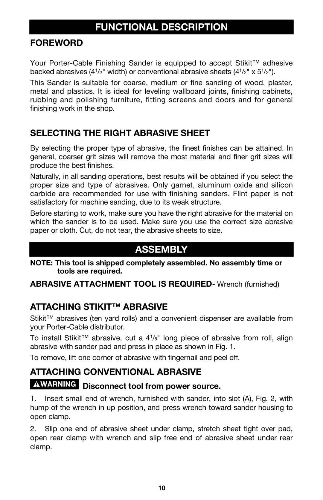 PYLE Audio 330 instruction manual Functional Description, Assembly 