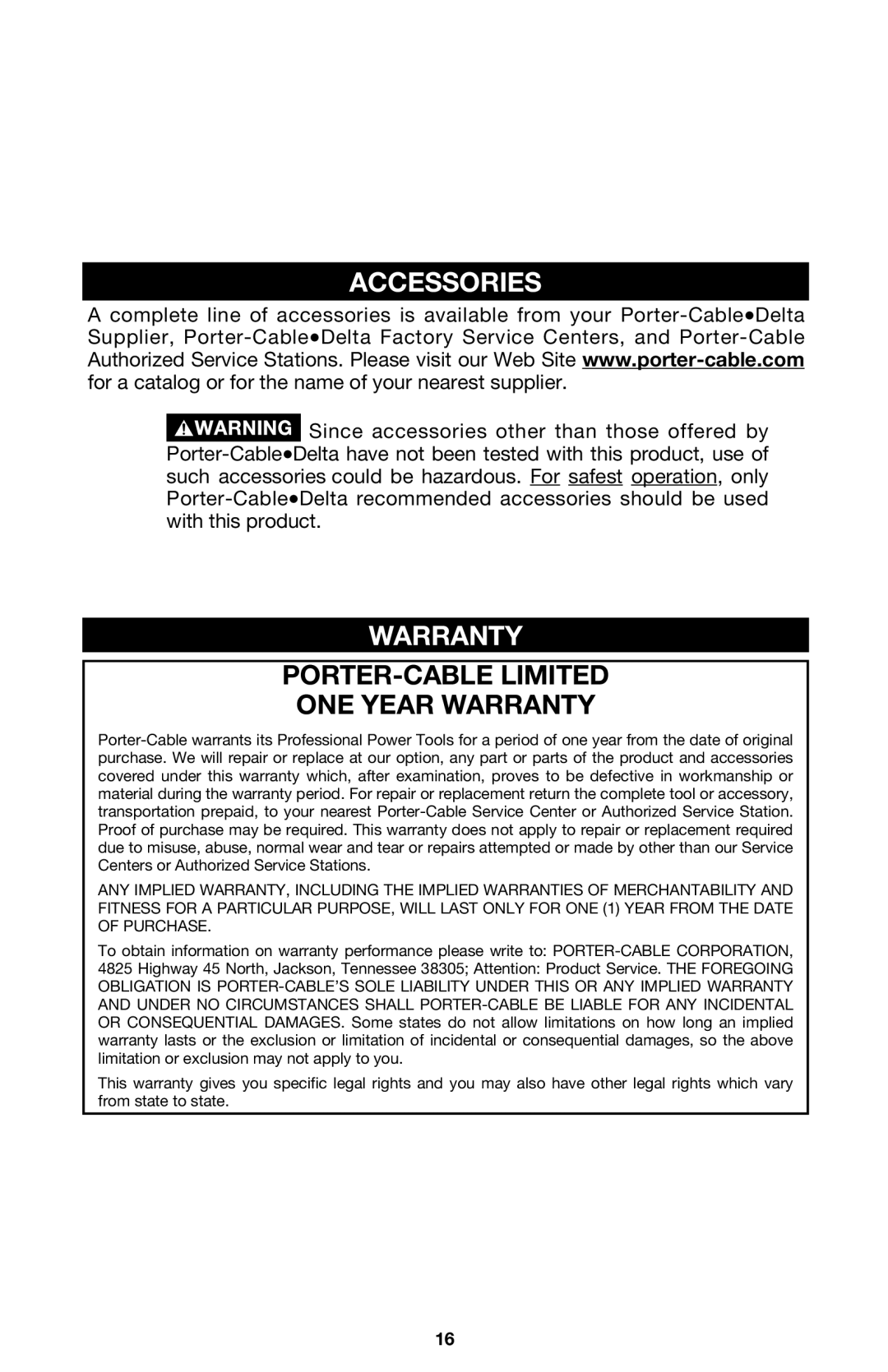 PYLE Audio 363 instruction manual Accessories, Warranty 