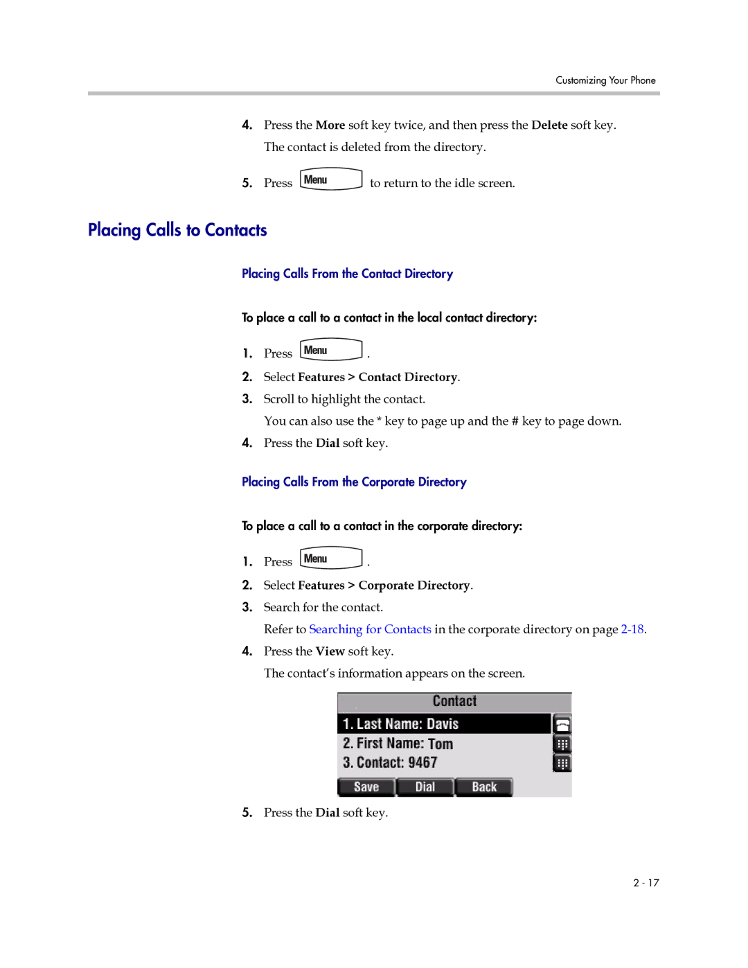 PYLE Audio 450 manual Placing Calls to Contacts 