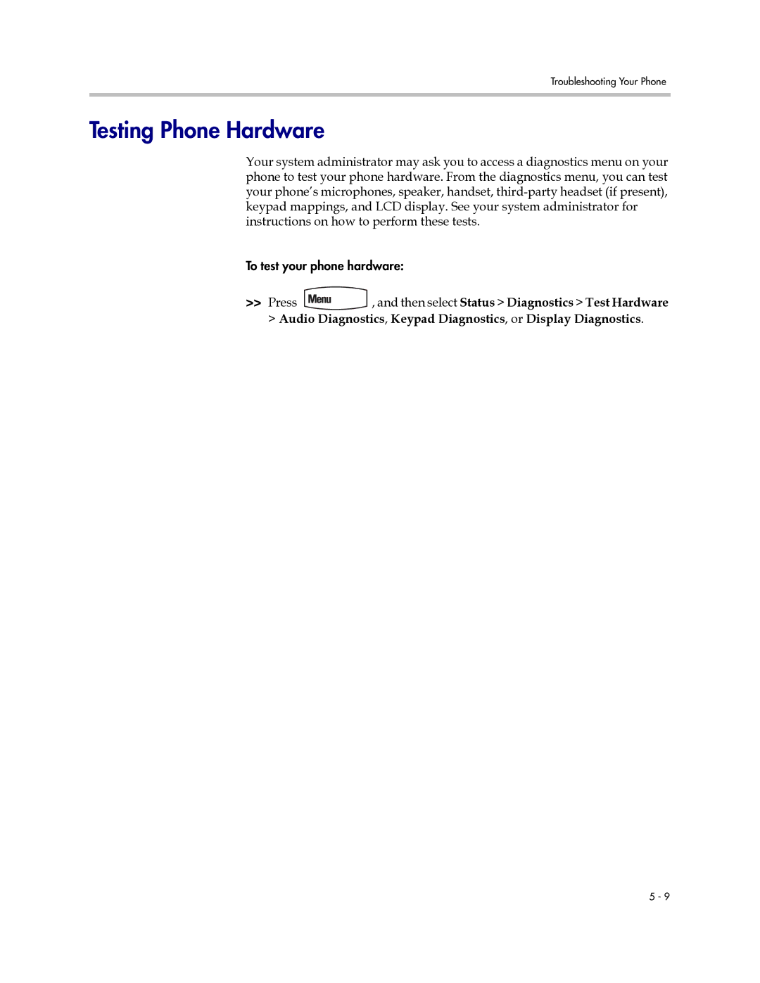 PYLE Audio 450 manual Testing Phone Hardware 