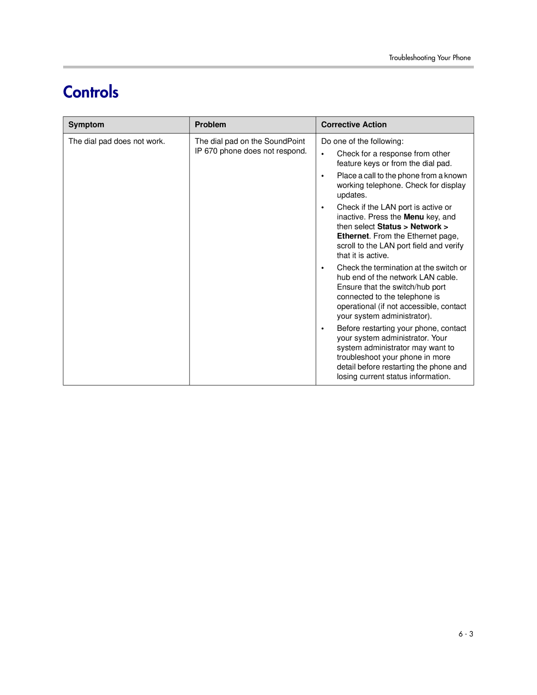 PYLE Audio 670 manual Controls, Then select Status Network 