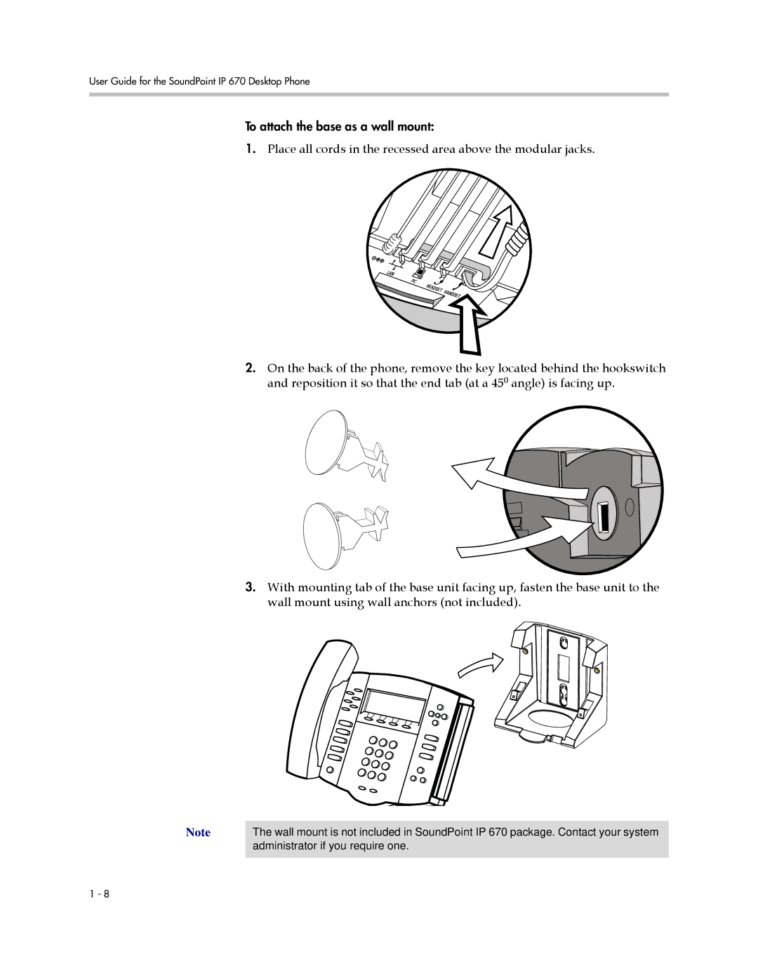 PYLE Audio 670 manual To attach the base as a wall mount 