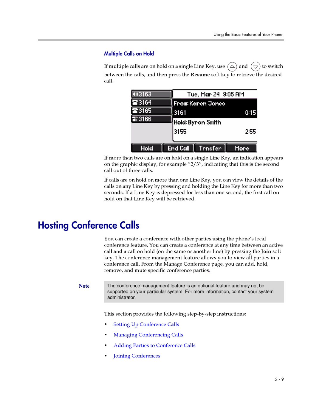 PYLE Audio 670 manual Hosting Conference Calls 