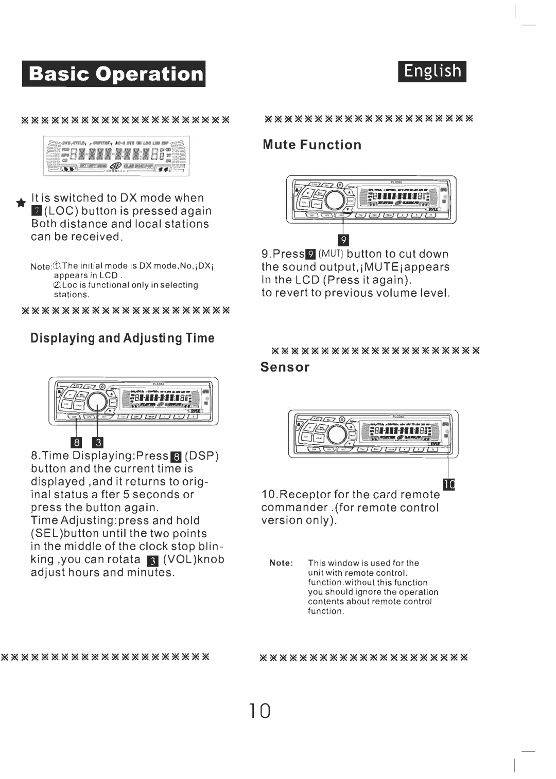 PYLE Audio AM/FM Receiver/CD Player manual 