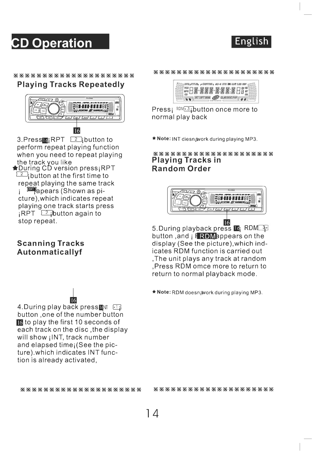 PYLE Audio AM/FM Receiver/CD Player manual 