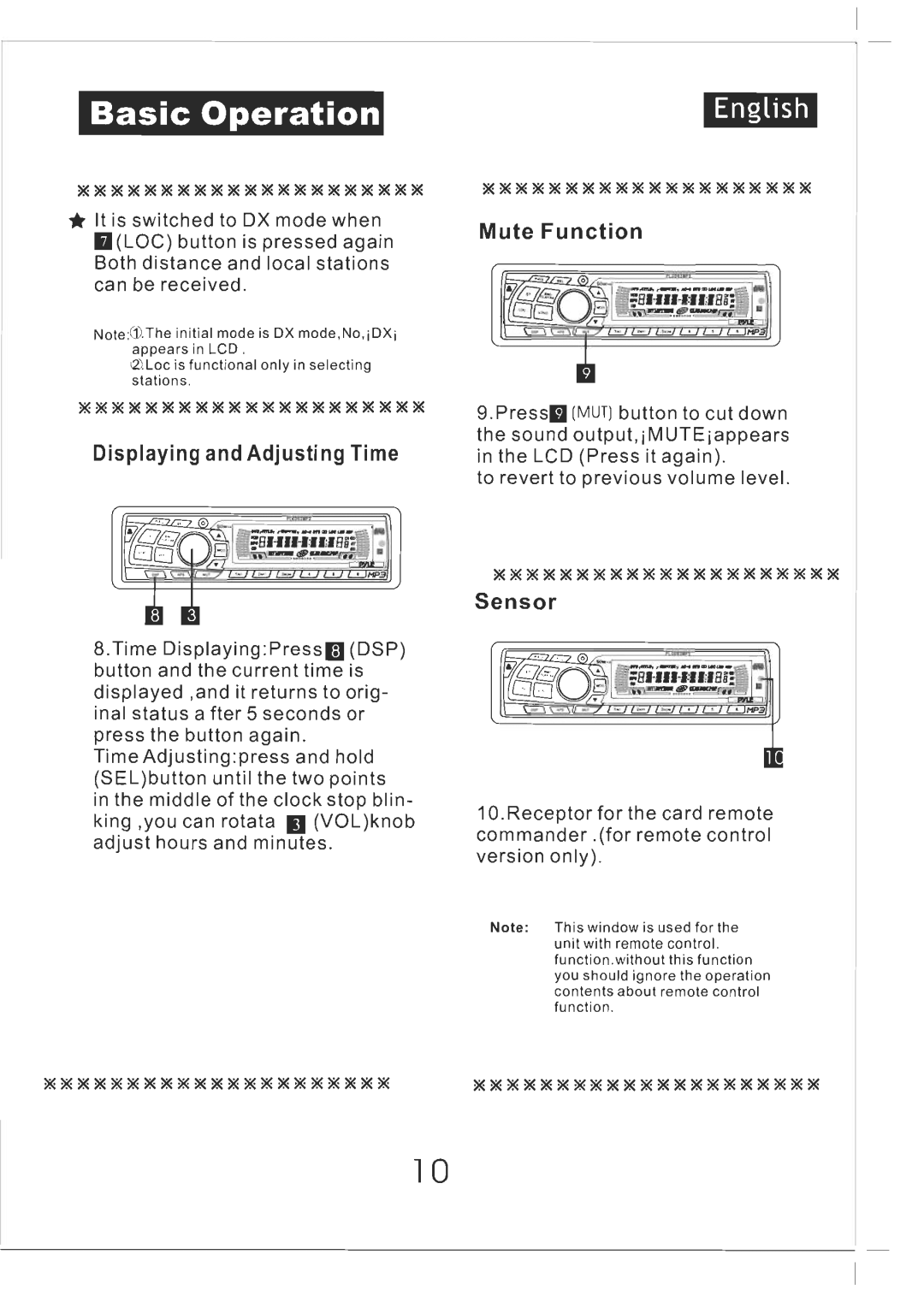 PYLE Audio AM/FM Receiver/MP3/CD Player manual 