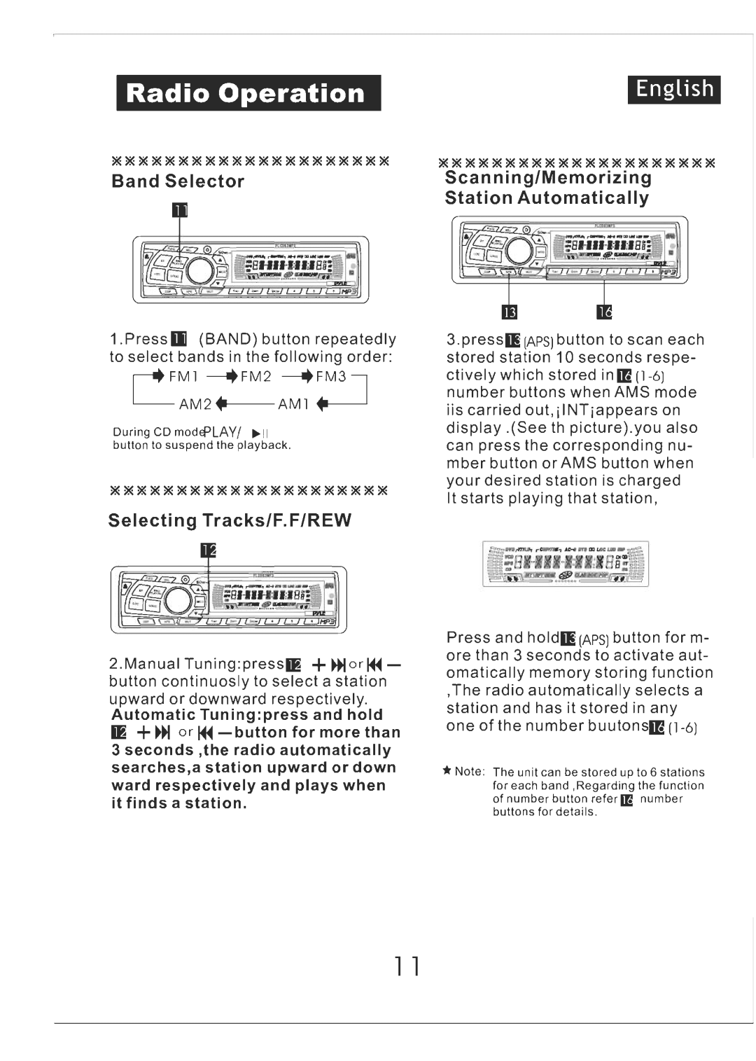 PYLE Audio AM/FM Receiver/MP3/CD Player manual 