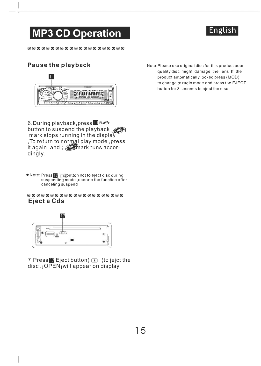 PYLE Audio AM/FM Receiver/MP3/CD Player manual 