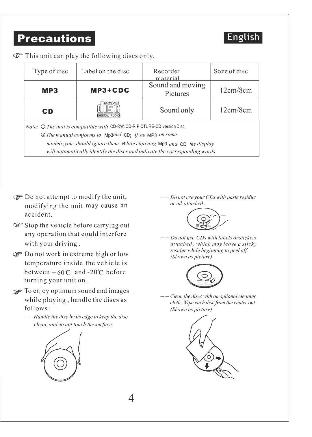 PYLE Audio AM/FM Receiver/MP3/CD Player manual 