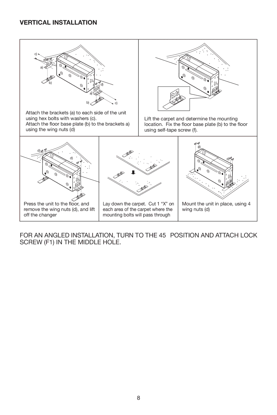 PYLE Audio DISC CD CHANGE instruction manual Vertical Installation 