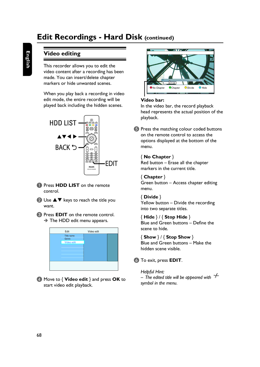 PYLE Audio DVDR5520H user manual Video editing 