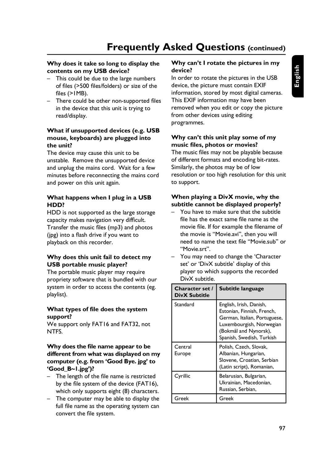 PYLE Audio DVDR5520H user manual Mouse, keyboards are plugged into the unit?, What happens when I plug in a USB HDD? 