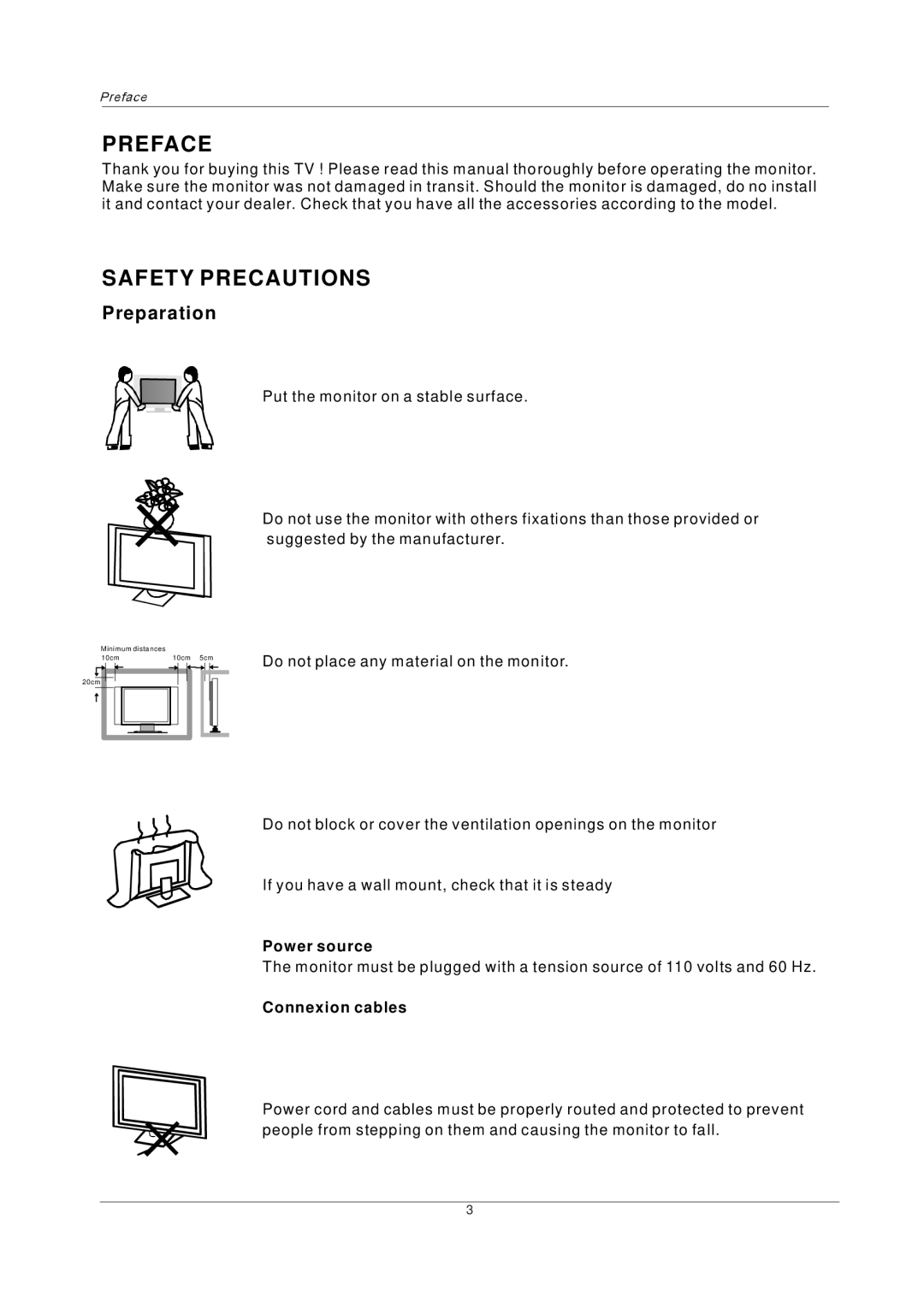 PYLE Audio P27LCDD manual Preface, Safety Precautions, Preparation 