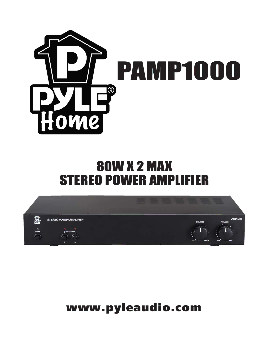 PYLE Audio PAMP1000 manual 