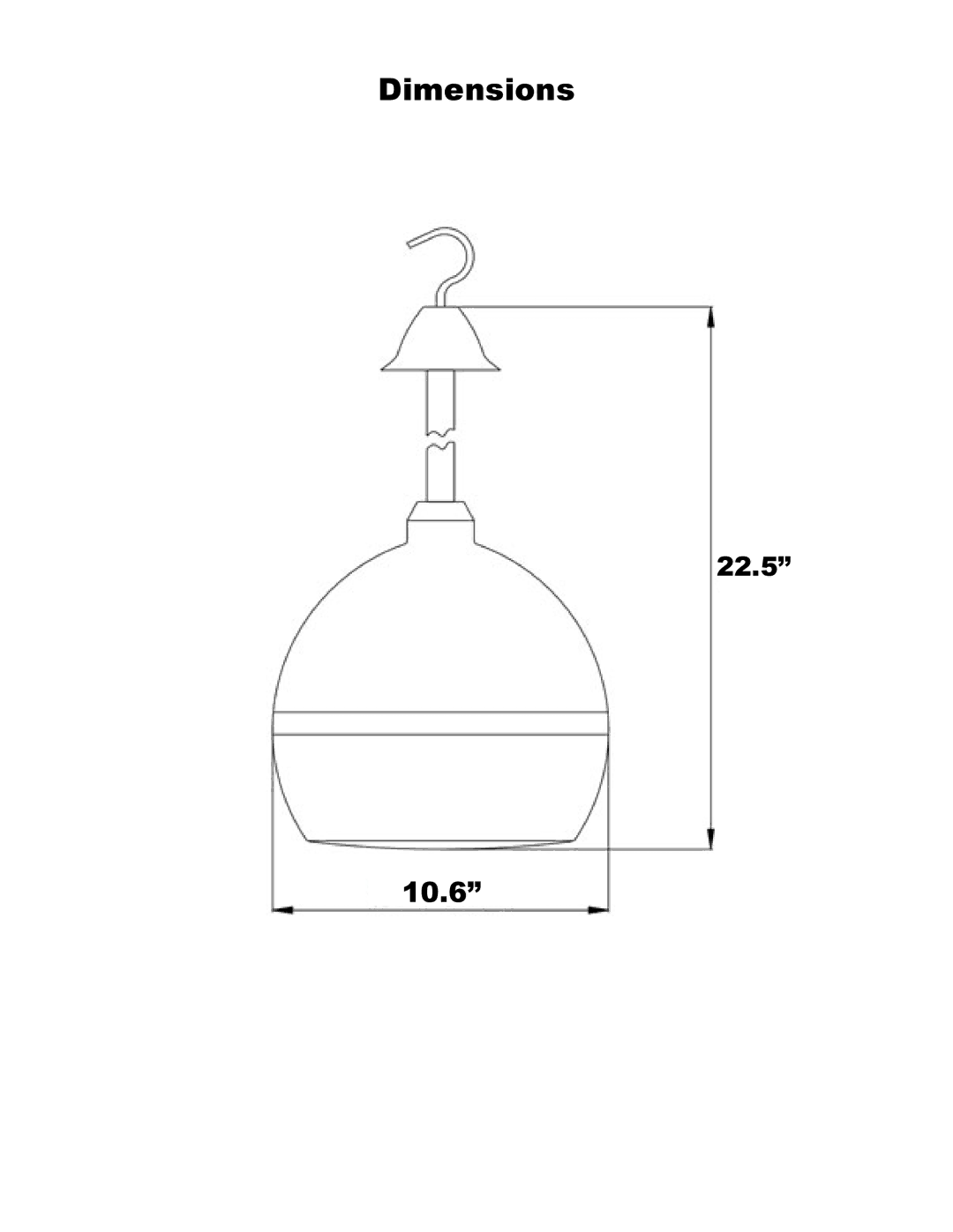 PYLE Audio PBS80B, PBS80W owner manual Dimensions 