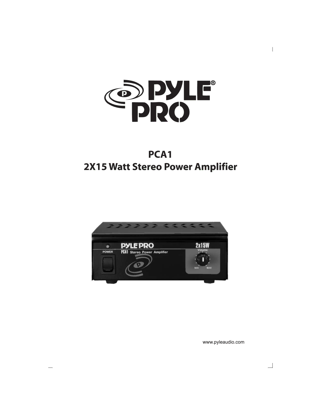 PYLE Audio PCA1 manual 