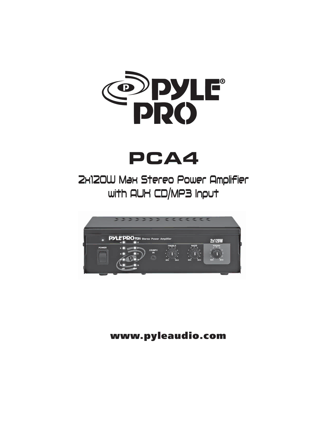 PYLE Audio PCA4 manual 